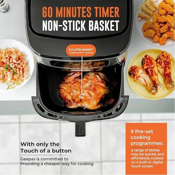 AirFryer inox 9.2 L 1800W KitchenLab – Image 2