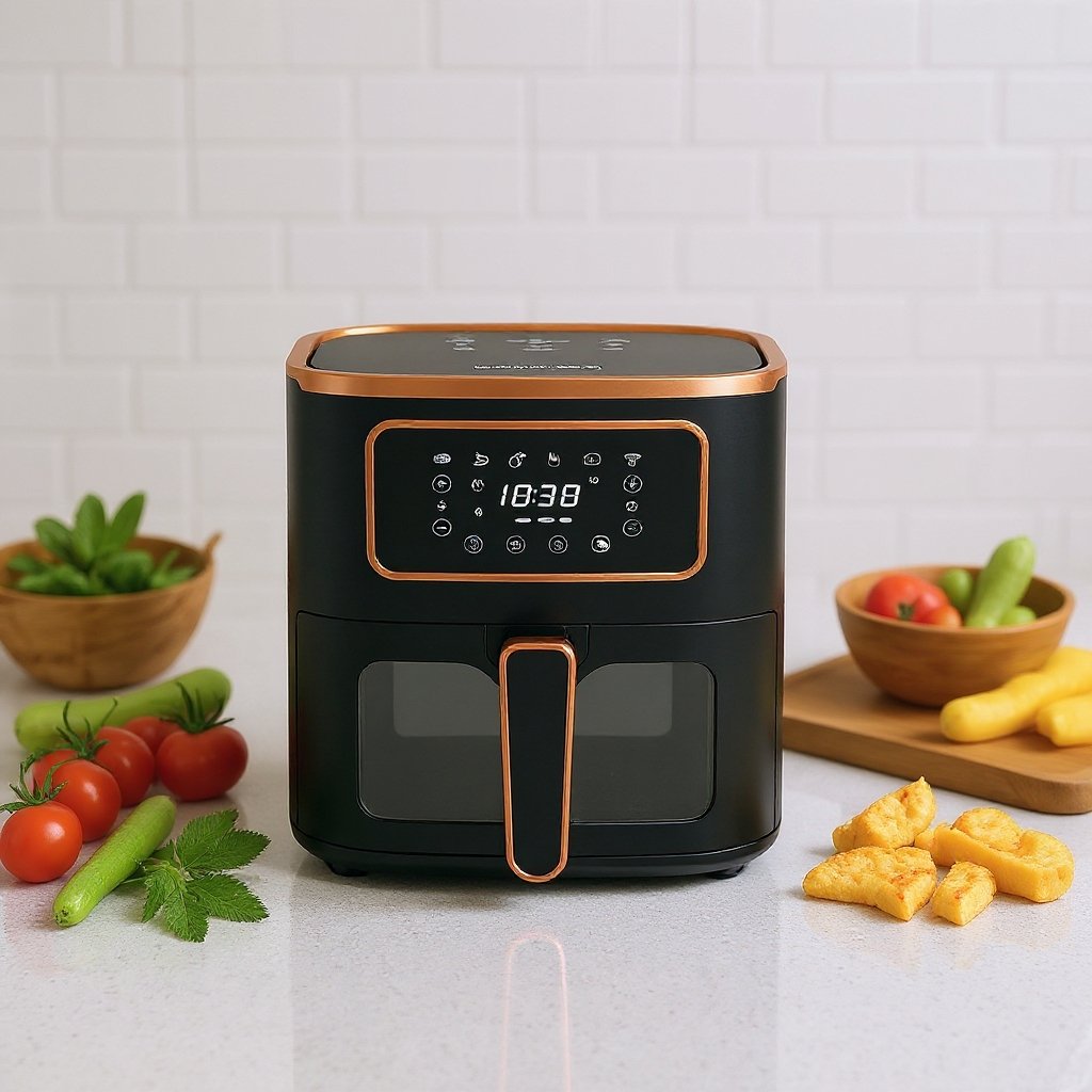 AirFryer 05 L 1450W Heinrich’s Germany HFR 8216 Noir Original – Image 6