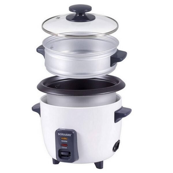Cuiseur à riz et Vapeur 1000W 2.8L Sonashi SCR-328 – Image 4