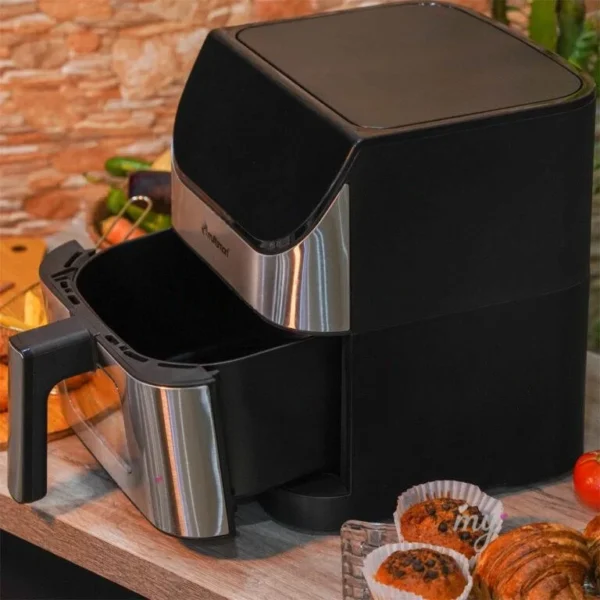Friteuse INOX Sans Huile Numérique 6L 1500W Avec Fenêtre Multismart MS-AF3336 – Image 7