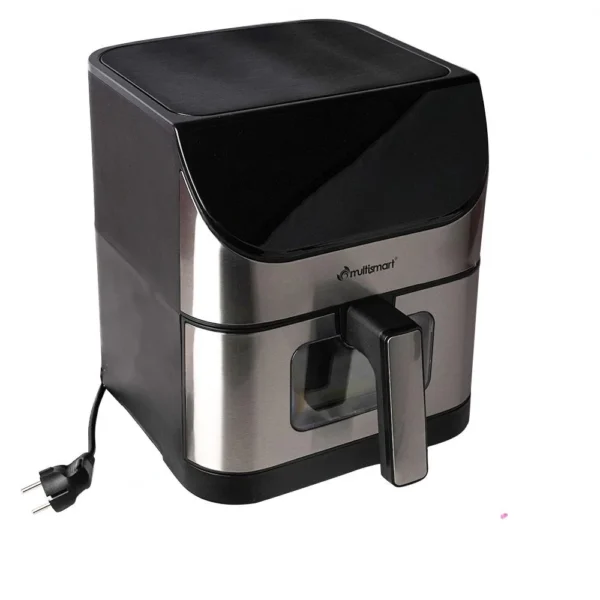 Friteuse INOX Sans Huile Numérique 6L 1500W Avec Fenêtre Multismart MS-AF3336 – Image 3