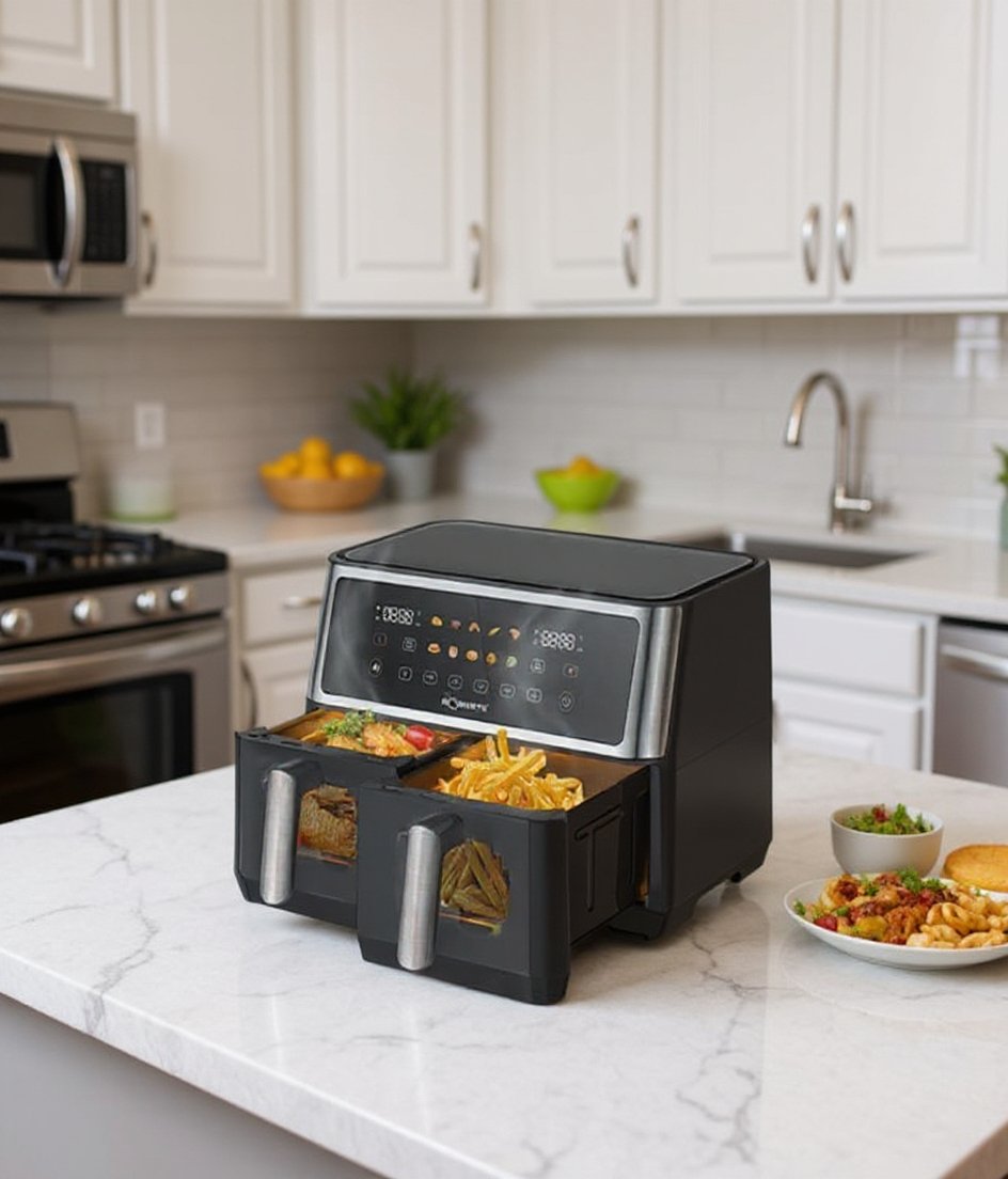 Airfryer 10 Litres 2850W Tactile Avec Fenêtre Robuste AF10 – Image 3