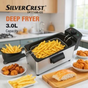 Friteuse inox 3L 1800W SilverCrset DF7710B-GS