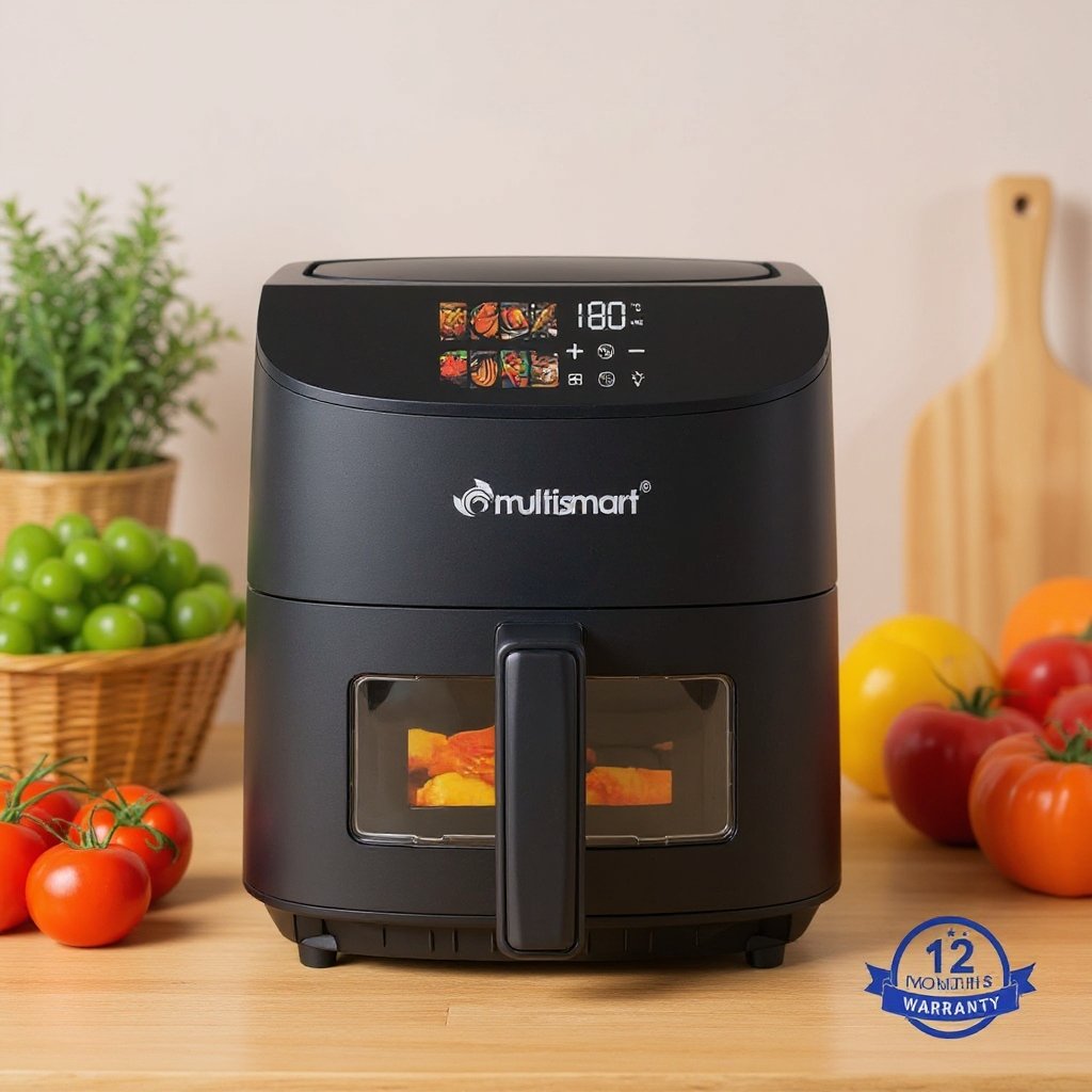 AirFryer 6L 1500W Num rique Avec Fen tre Visible Multismart MS AF1016 AirFryer 6L 1500W Num rique Avec Fen tre Visible Multismart MS AF1016